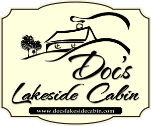 Doc's Lakeside Cabin Logo